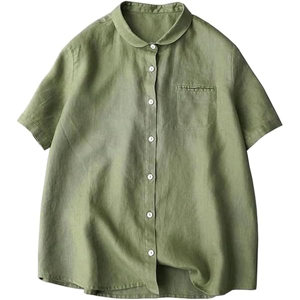 かぐれ　リネン半袖クルーネックプルオーバー　美品 かぐれ（カグレ）の「リネン半袖クルーネックプルオーバー（T